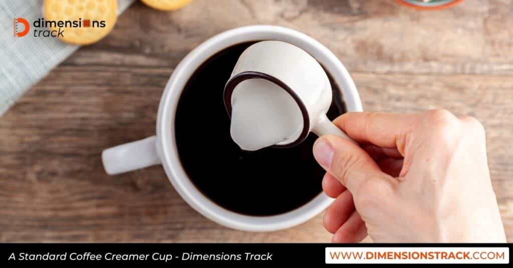 A Standard Coffee Creamer Cup