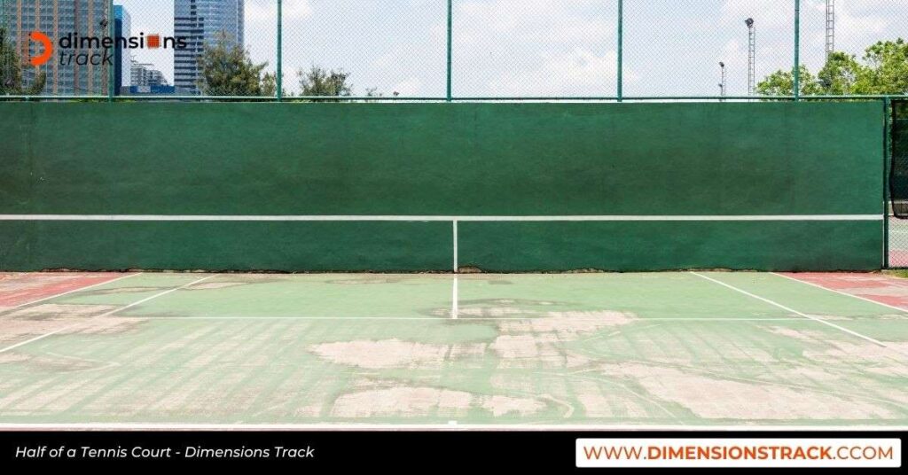 Half of a Tennis Court