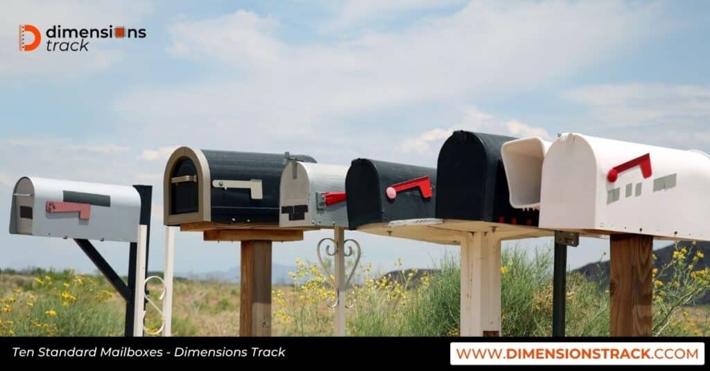 Ten Standard Mailboxes