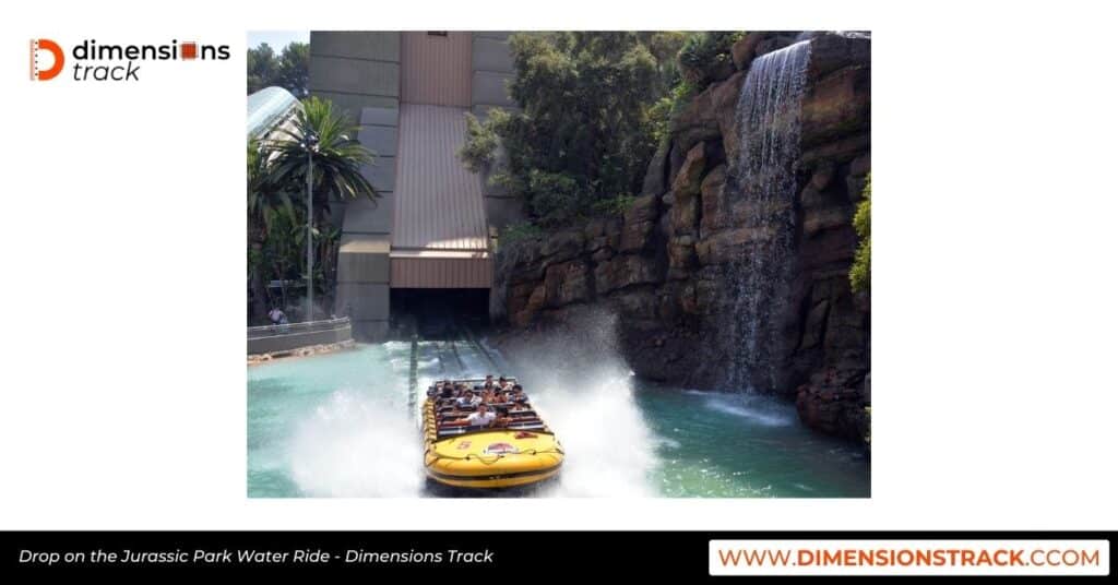 Drop on the Jurassic Park Water Ride