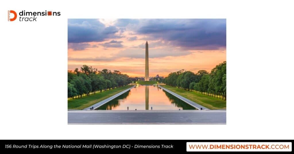 156 Round Trips Along the National Mall (Washington DC)